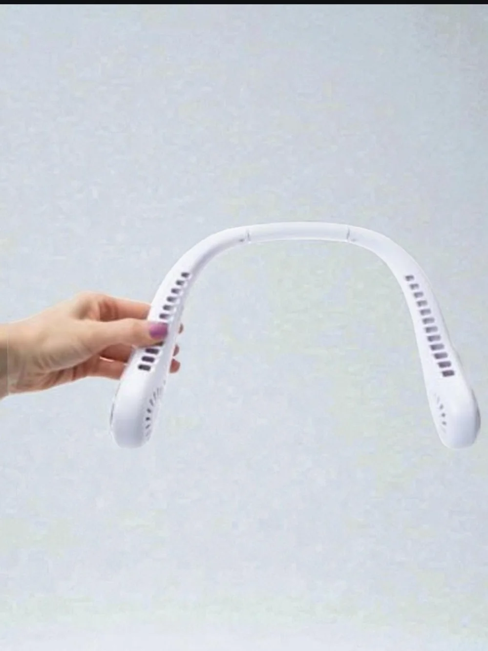 Neck Wrap Fan - White Portable Hands-Free Fan. NIB - Picture 5 of 6